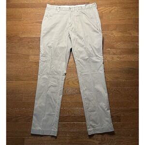 Polo Ralph‎ Lauren Pants Classic Fit Mens 36x34 Khaki Flat Front Cotton Chinos